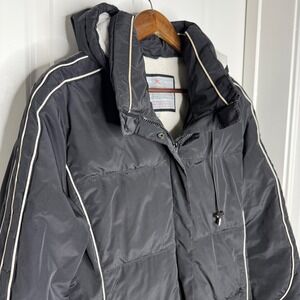 ZeroXposur Mens Black Water Repellent Hooded Activewear Jacket XL Fleece‎ Lined